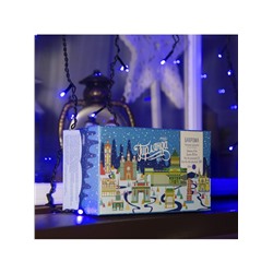 Гирлянда «Бахрома» 4×0.6 м, IP44, тёмная нить, 180 LED, свечение синее, 8 режимов, 220 В