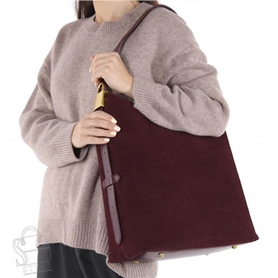 Сумка женская кожаная 56085BDAA wine red Baidou/30