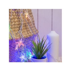 Гирлянда «Нить» 5 м с насадками «Комета», IP20, прозрачная нить, 20 LED, свечение мульти (RG/RB), мигание, 220 В