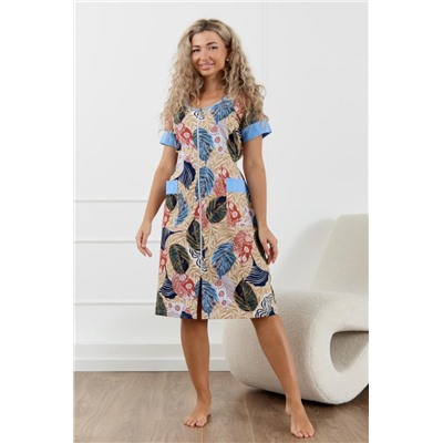 Халат 36978 (Голубой)