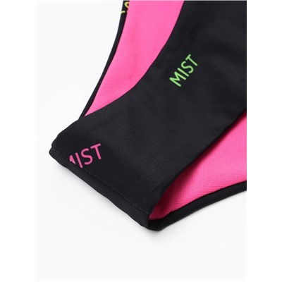 Купальник раздельный с высокой посадкой женский MIST, размер XS, чёрный