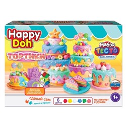Набор для лепки с формочками "Тортик" 24 см. Happy Doh