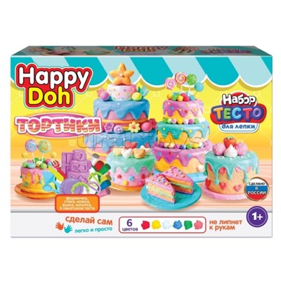 Набор для лепки с формочками "Тортик" 24 см. Happy Doh