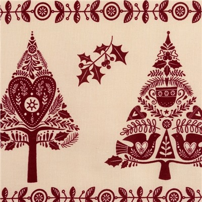 Скатерть новогодняя «Доляна» Merry Christmas, 146×110± 3 см, 100% хлопок, рогожка 164 г/м²