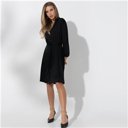 Платье-рубашка, Сияние шелка (найт, с поясом)