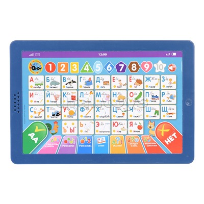 Обучающий планшетик "Синий трактор" Азбука (150 песен, звуков, на бат.) в коробке
