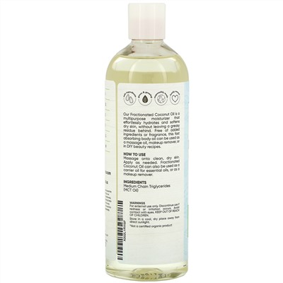 Sky Organics, 100% чистое фракционированное кокосовое масло, 473 мл (16 жидких. унций)