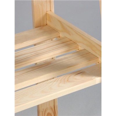 Стеллаж деревянный «Горка», 4 полки, 150×84×48 см, хвоя, напольный