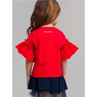 Фуфайка трикотажная для девочек (футболка)