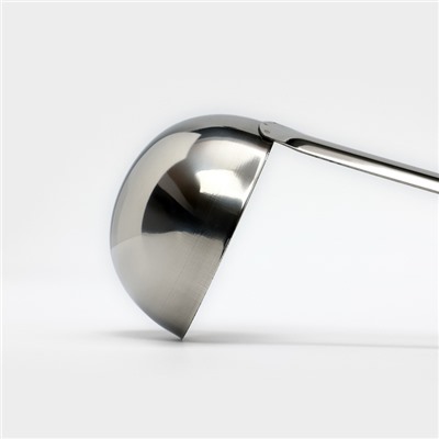 Половник из нержавеющей стали Доляна Everyday, 150 мл, 35×8.5 см, цвет серебряный