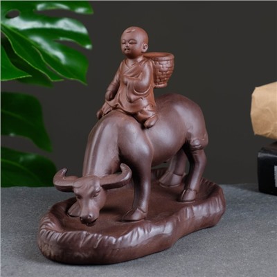 Подставка для благовоний "Крестьянин на буйволе" 16×10×14 см