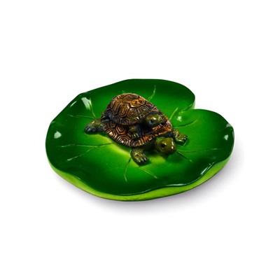 Садовая фигура из полистоуна «Черепашки», 10×11×6 см, плавающая