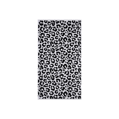 Полотенце махровое Этель Leopard, 70×130 см, 100% хлопок, 420 г/м², чёрное