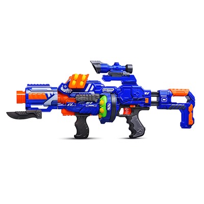 Автомат "Сражение" с мягкими шариками, в коробке