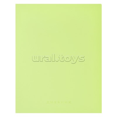 Дневник 1-11 кл. "Light green soft touch" кожзам 48 листов, кремовая бумага 80 г/м²,