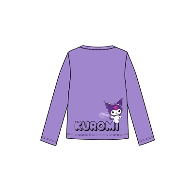 Фуфайка трикотажная для девочек (футболка с длинными рукавами)