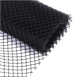 Сетка садовая, 1×10 м ячейка ромб 15×15 мм, пластиковая, чёрная, Greengo, в рулоне