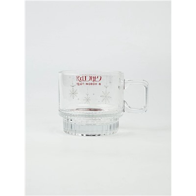 Кружка новогодняя стеклянная «Счастья», 270 мл