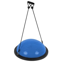 УЦЕНКА Полусфера BOSU гимнастическая ONLYTOP, 58×25 см, с насосом, синяя