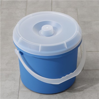 Ведро с крышкой Darel plastic, 15 л, d=30 см, h=28 см, пластик, МИКС