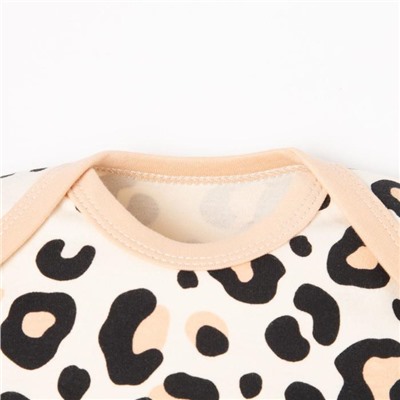 Боди для девочки «Крошка Я. Леопард», рост 62-68 см