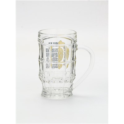 Кружка стеклянная пивная «Сила духа», 500 мл