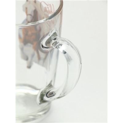 Кружка новогодняя стеклянная «С Новым годом. Лошадь», 300 мл