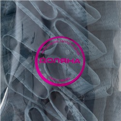 Мочалка для тела массажная Доляна «Афродита», 69×8 см, серая