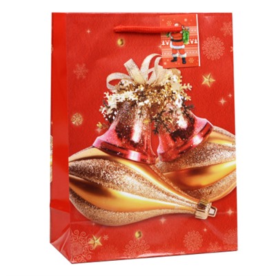 Пакет подарочный Новый год 17х24х8 / 1700S /уп 12/960/128г/м2 микс