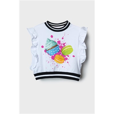 Джемпер трикотажный для девочек (футболка) PLAYTODAY, 1240329