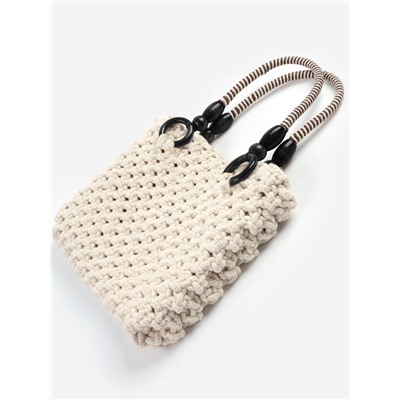 Ручки для сумки, 2 шт., вощёный шнур, 46±1×4.5 см, чёрные