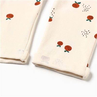 Штанишки «Крошка Я» Oranges, рост 68-74 см, молочные