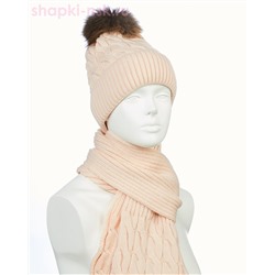 0711AV Колосок Комплект (шапка+шарф) (54-56)