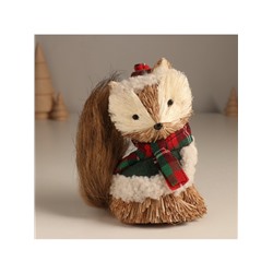 Фигурка новогодняя «Енотик в зимней одёжке», 8×13×14 см