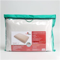 Подушка ортопедическая НТ-ПС-08 «Идеальная подушка», с эффектом памяти, 59×39 см, валики 13 см