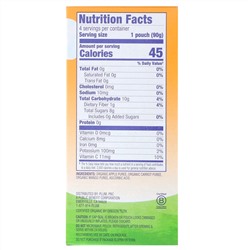 Plum Organics, Organics  Applesauce Mashups with Carrot & Mango, 4 Pouches, 3.17 oz (90 g) Each