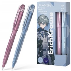 Ручка гелевая G-Glass Stick Manga 0.5 мм синяя 61305 ErichKrause