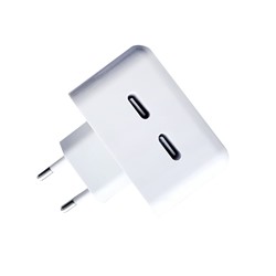 Адаптер Сетевой - MHJE3ZM/A PD (тех.уп) 2*Type-C 3,8A/35W (C) (white)
