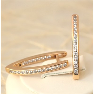 Серьги позолота  H01-4182/1