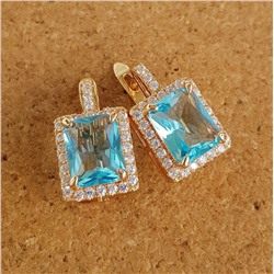 Серьги коллекция "Дубай" покрытие позолота, 4914, арт.547.615