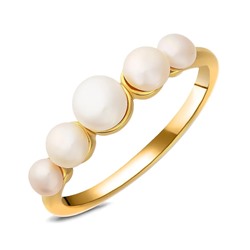 Кольцо, жемчуг, BY-0335