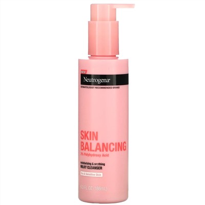 Neutrogena, очищающее молочко для восстановления баланса кожи, 186 мл (6,3 жидк.унции)