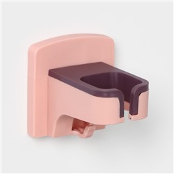 Держатель для фена, 9×9×10 см, розовый