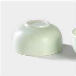 Набор для чайной церемонии «Тясицу», 8 предметов: чайник 120 мл, пиалы 50 мл, керамика, зелёный