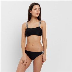 Купальник раздельный со стразами женский MINAKU, размер 46, чёрный