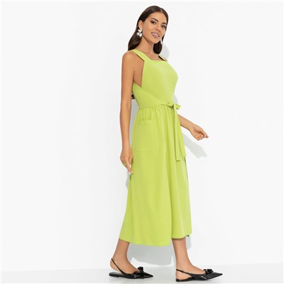 Сарафан с завязками на запах, Захватывающе стильная (лайм)