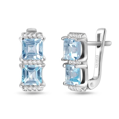 Серьги, топаз, Лучиа