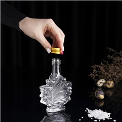 Бутылка стеклянная для соусов и масла «Клён», 100 мл, 10×3.5×14 см