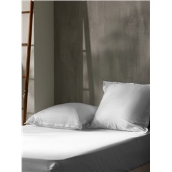 Простыня 1.5 спальная SL Home Tencel, 160×235 см, белая, тенсель
