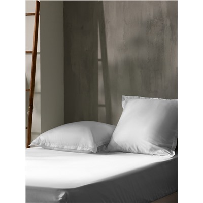 Простыня 1.5 спальная SL Home Tencel, 160×235 см, белая, тенсель